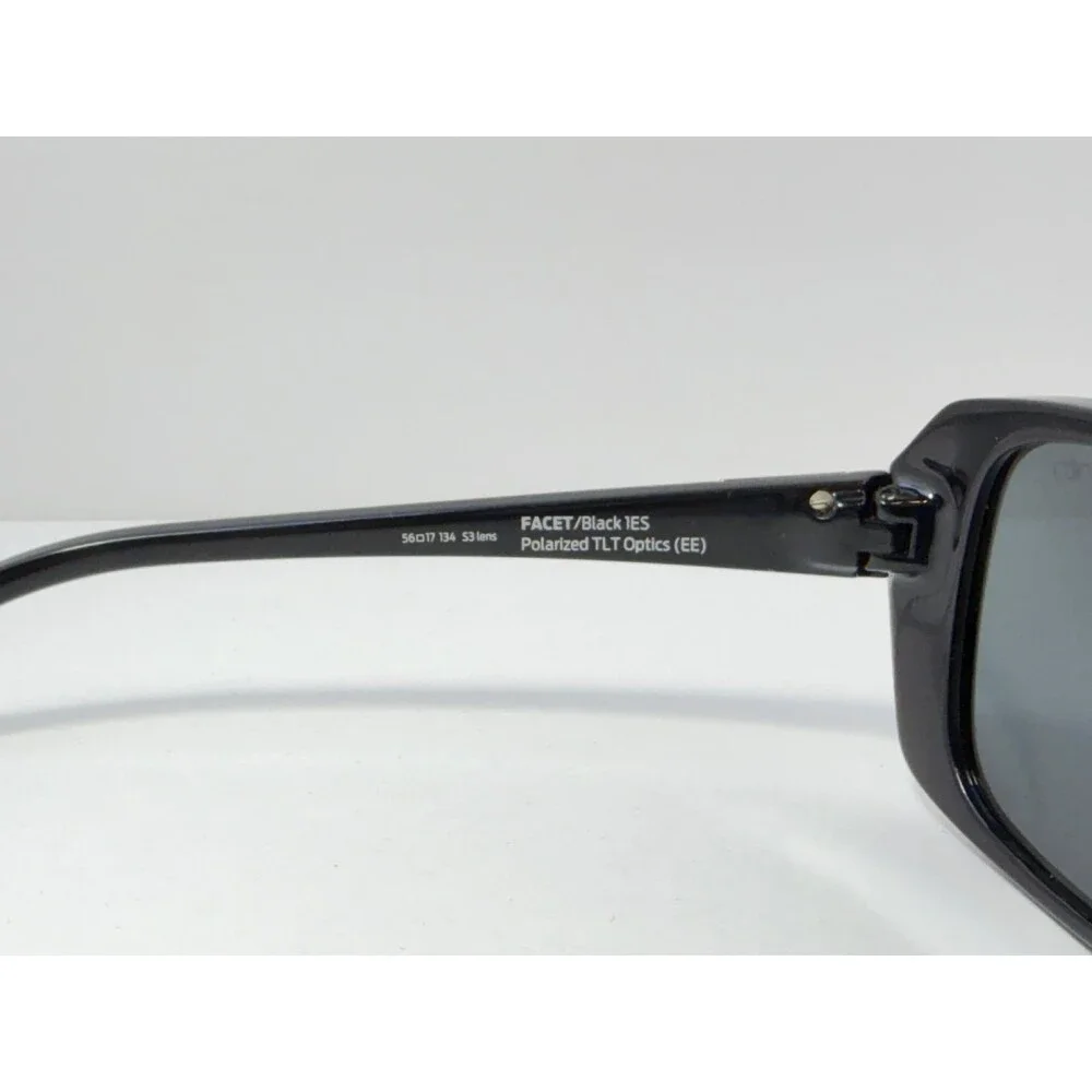 Smith FACET Black 1ES Sunglasses Women's Black 56mm Polarized TLT Optics